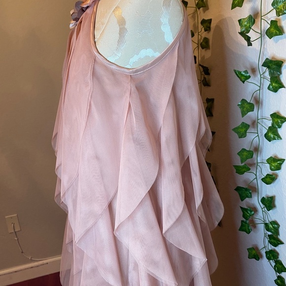 Champagne Ruffled Dress - Picture 3 of 5